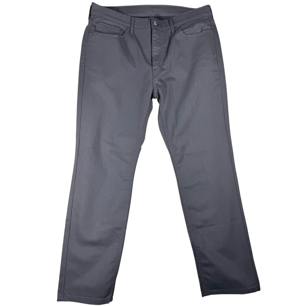 Levis 541 Athletic Taper Pants Mens 36x32 Charcoal Gray Twill WaterLess Trousers